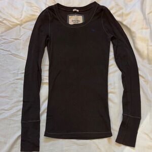 Abercrombie & Fitch Brown Long Sleeve Tee
